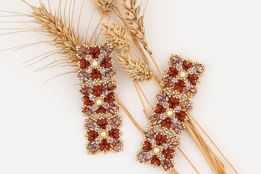 Lace Earrings - Brown Oana Savu Lace Earrings - Brown - Image 6