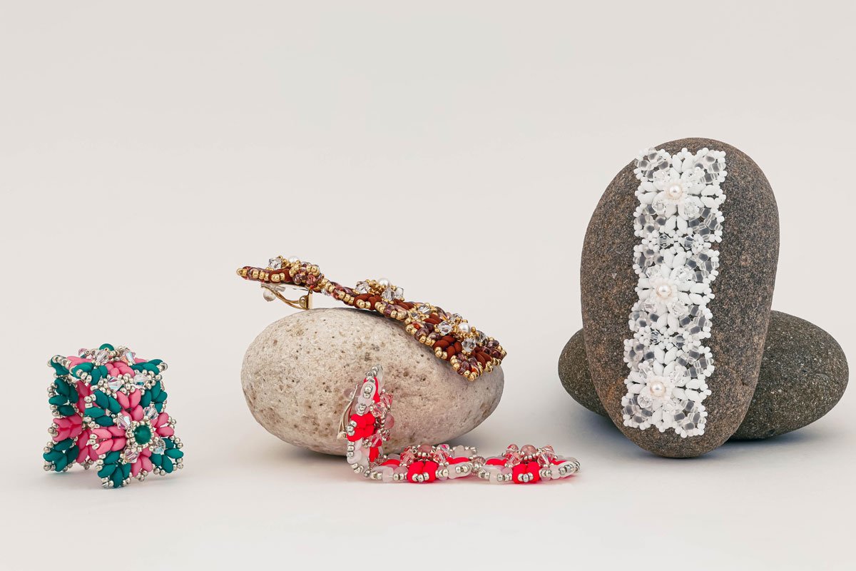 Lace Earrings - White Oana Savu Lace Earrings - White - Image 3