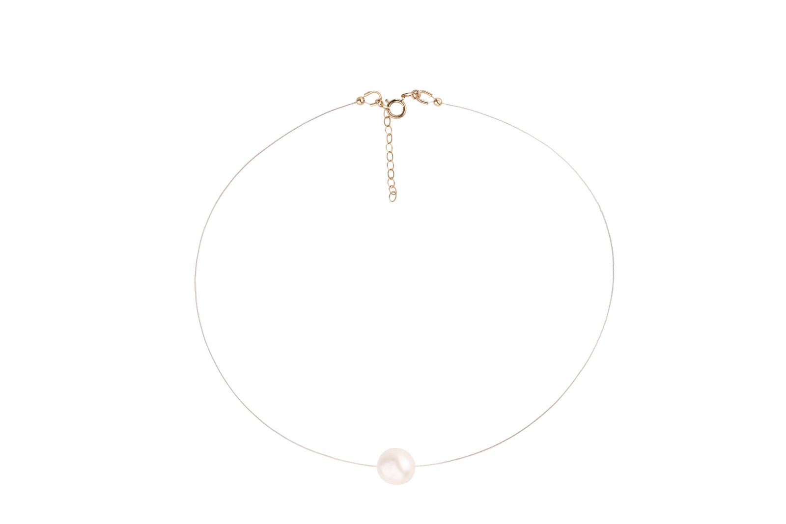 Floating Pearl Choker Oana Savu pearl choker on sterling silver setting , handmade by oana savu perfect as gift, wedding day, or daily outfit