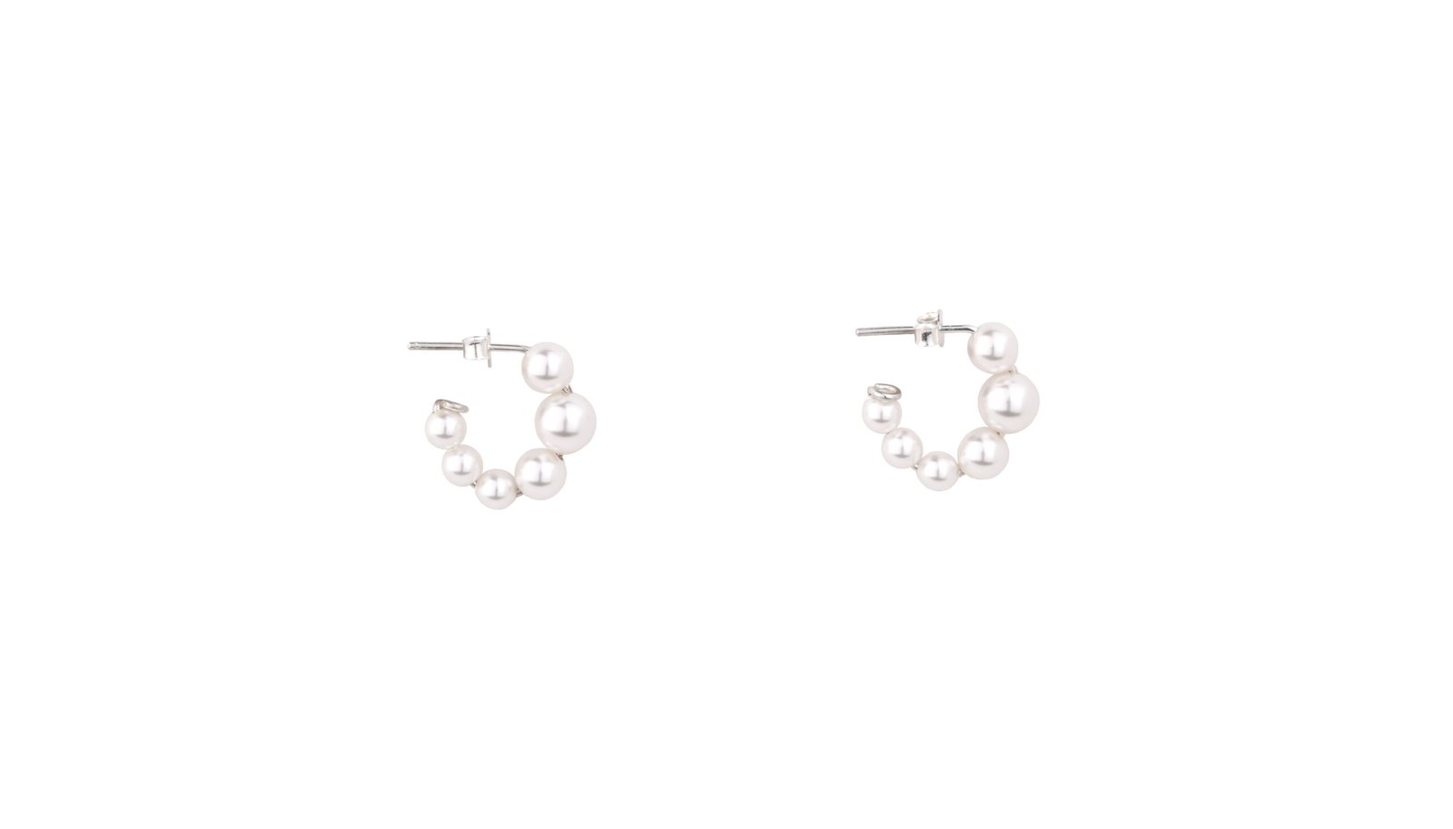 Little Pearls Hoops Oana Savu Little Pearls Hoops