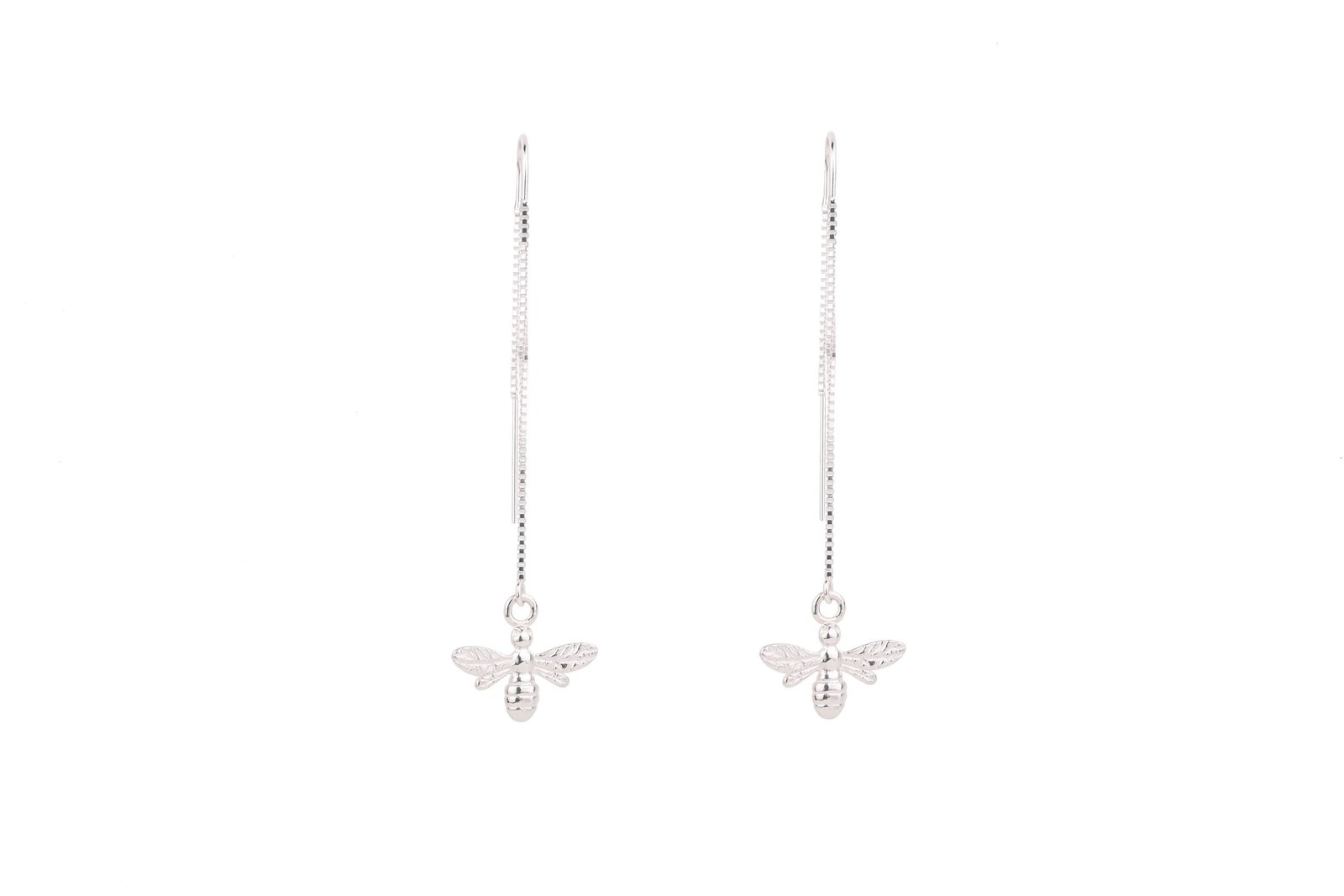 Swing Delights - Silver Bee Oana Savu Sterling Silver Bee earrings, inspired by nature with a touch of romance.