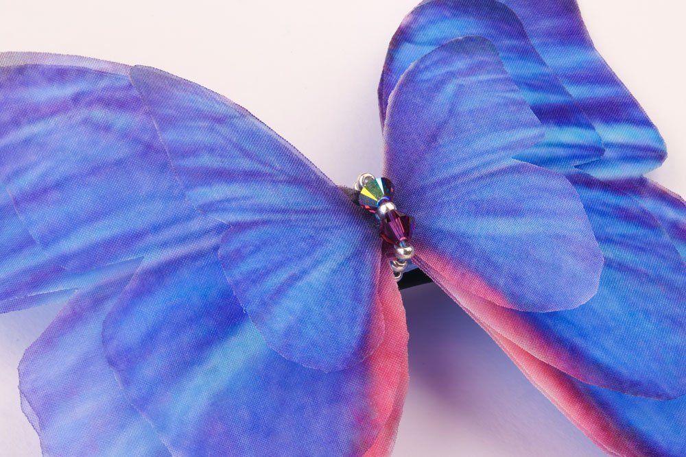 Butterfly Hair Clip - Dark Blue Oana Savu Butterfly Hair Clip - Dark Blue - Image 2