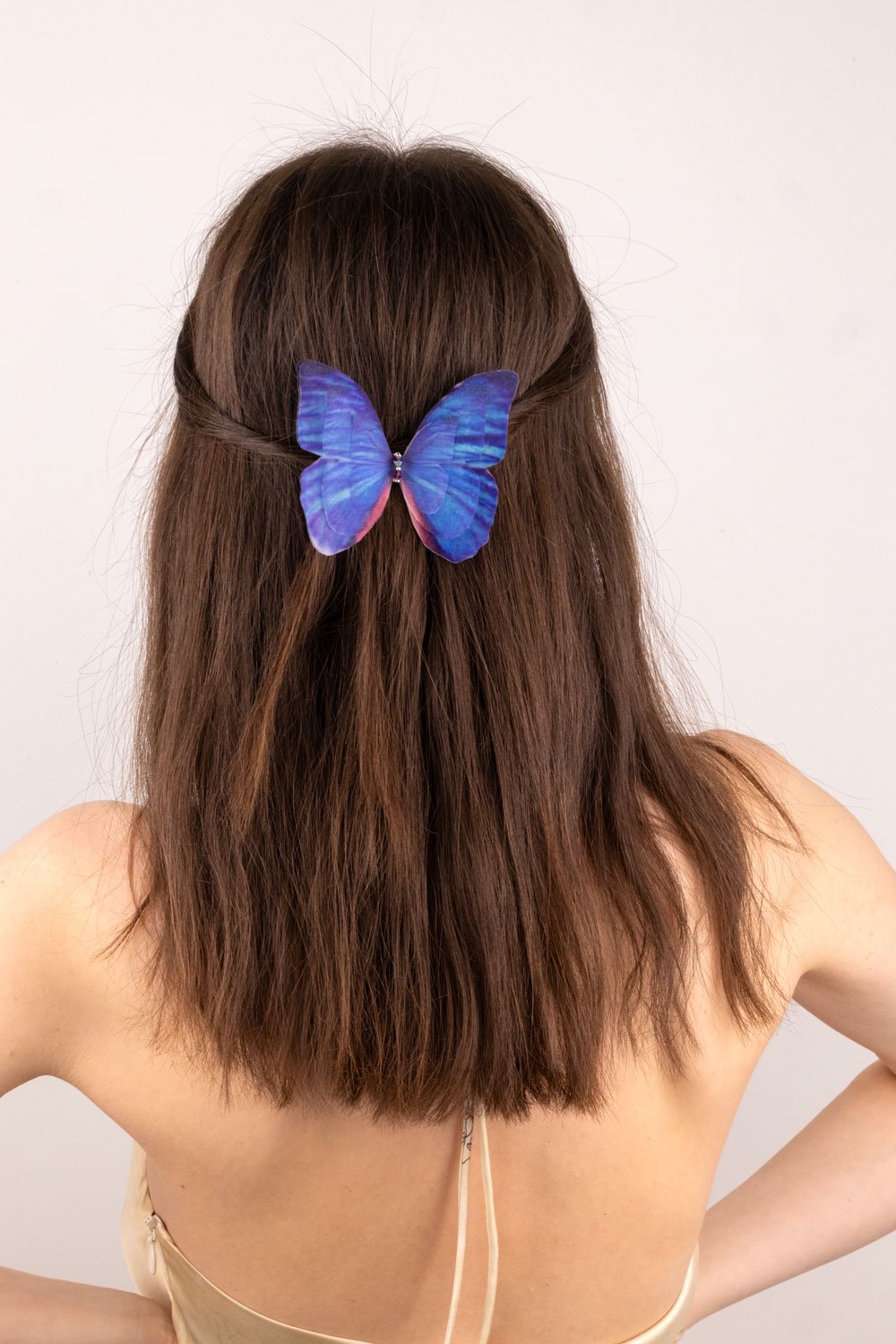 Butterfly Hair Clip - Dark Blue Oana Savu Butterfly Hair Clip - Dark Blue - Image 5