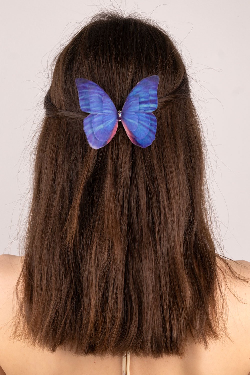 Butterfly Hair Clip - Dark Blue Oana Savu Butterfly Hair Clip - Dark Blue - Image 4