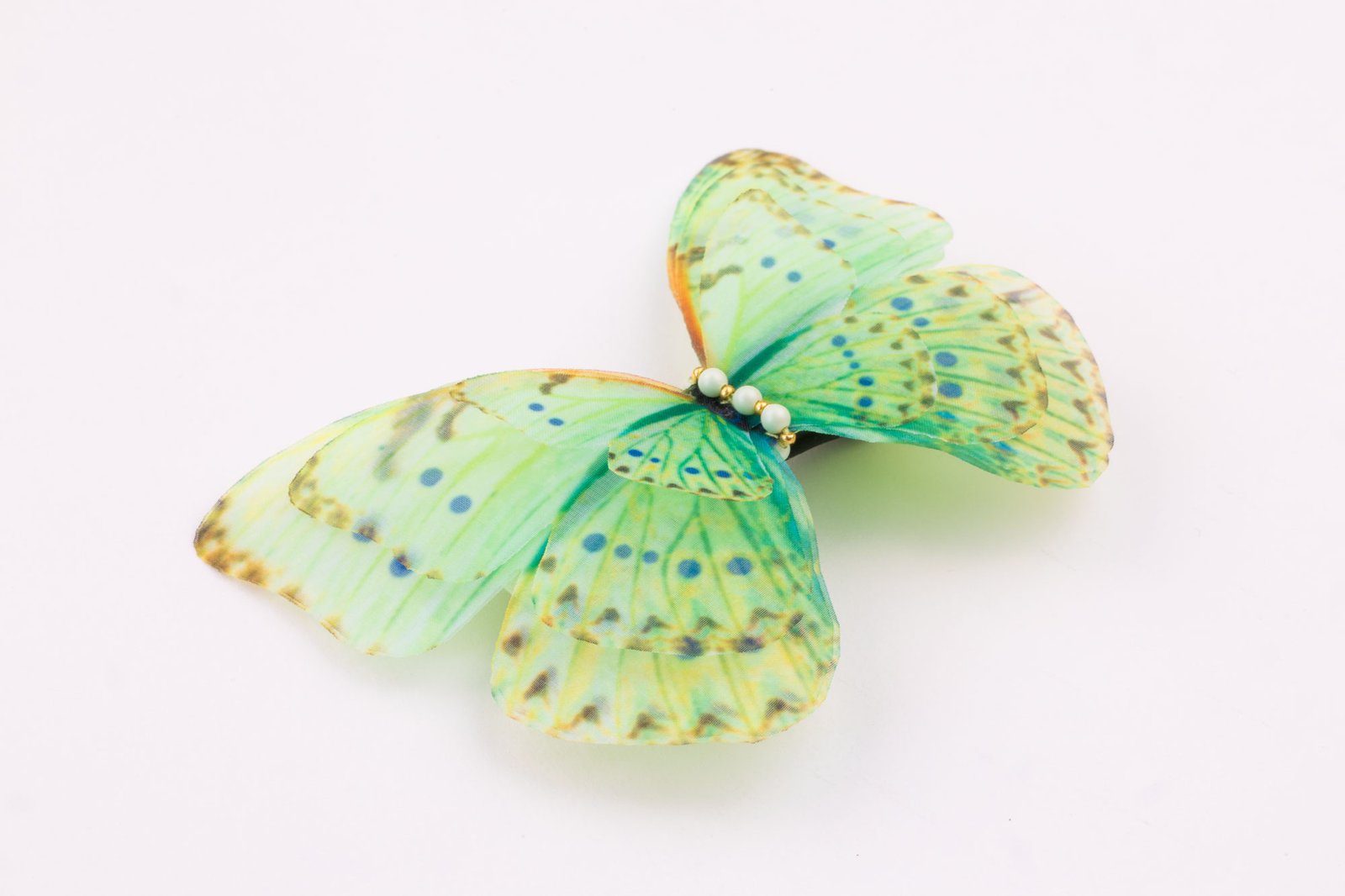 Butterfly Hair Clip - Mint Green Oana Savu Butterfly Hair Clip - Mint Green - Image 3