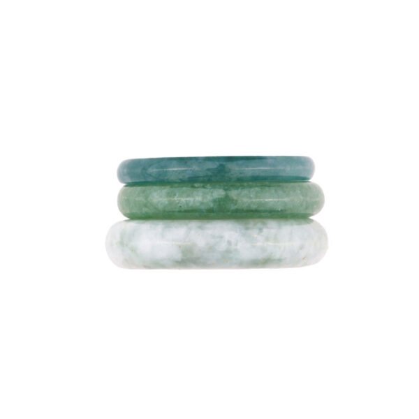 jadeite ring set with amazing green colors custom made by oana savu