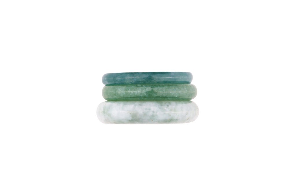 Jadeite Jade Ring Set Oana Savu jadeite ring set with amazing green colors custom made by oana savu