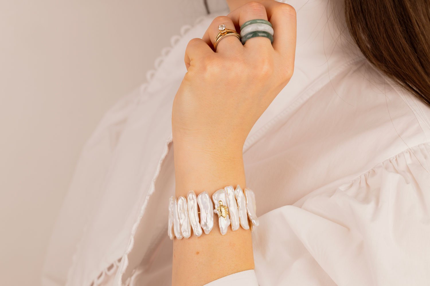 Jadeite Jade Ring Set Oana Savu Jadeite Jade Ring Set - Image 5