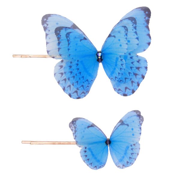 Shop Oana Savu Exquisite handcrafted silk butterfly bobby pin, a luxurious hair accessory for elegant styling, premium jewelry by oana savu