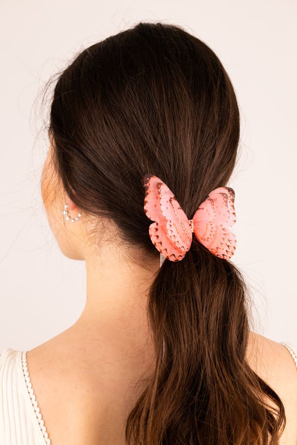 Butterfly Ribbon Tie - Dusty Pink Oana Savu Butterfly Ribbon Tie - Dusty Pink - Image 3