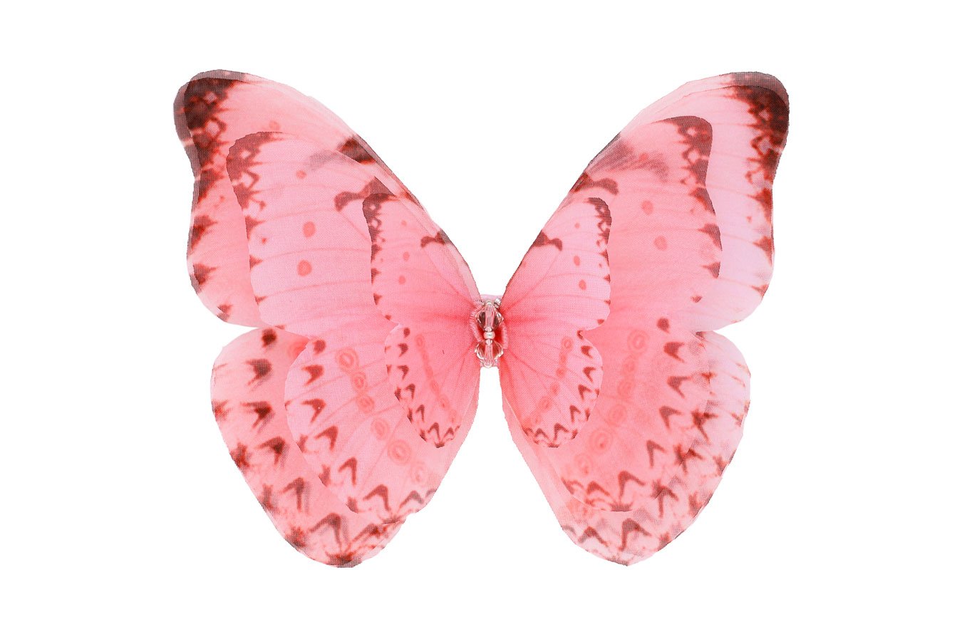 Butterfly Hair Clip - Dusty Pink Oana Savu Handcrafted blue silk butterfly hair clip with lifelike wing details, perfect for elegant occasions handcrafted by oana savu