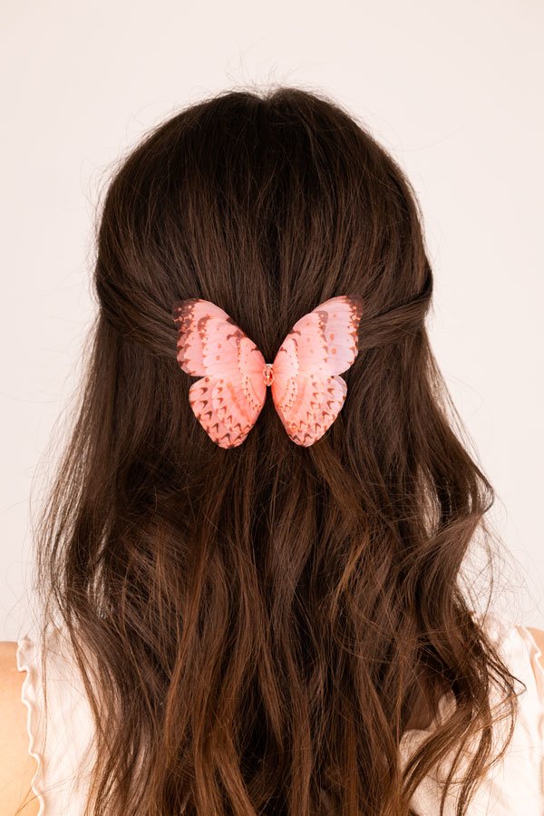 Butterfly Hair Clip - Lilac Oana Savu Butterfly Hair Clip - Lilac - Image 4