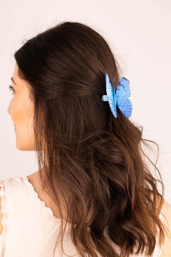 Butterfly Hair Clip - Lilac Oana Savu Butterfly Hair Clip - Lilac - Image 3