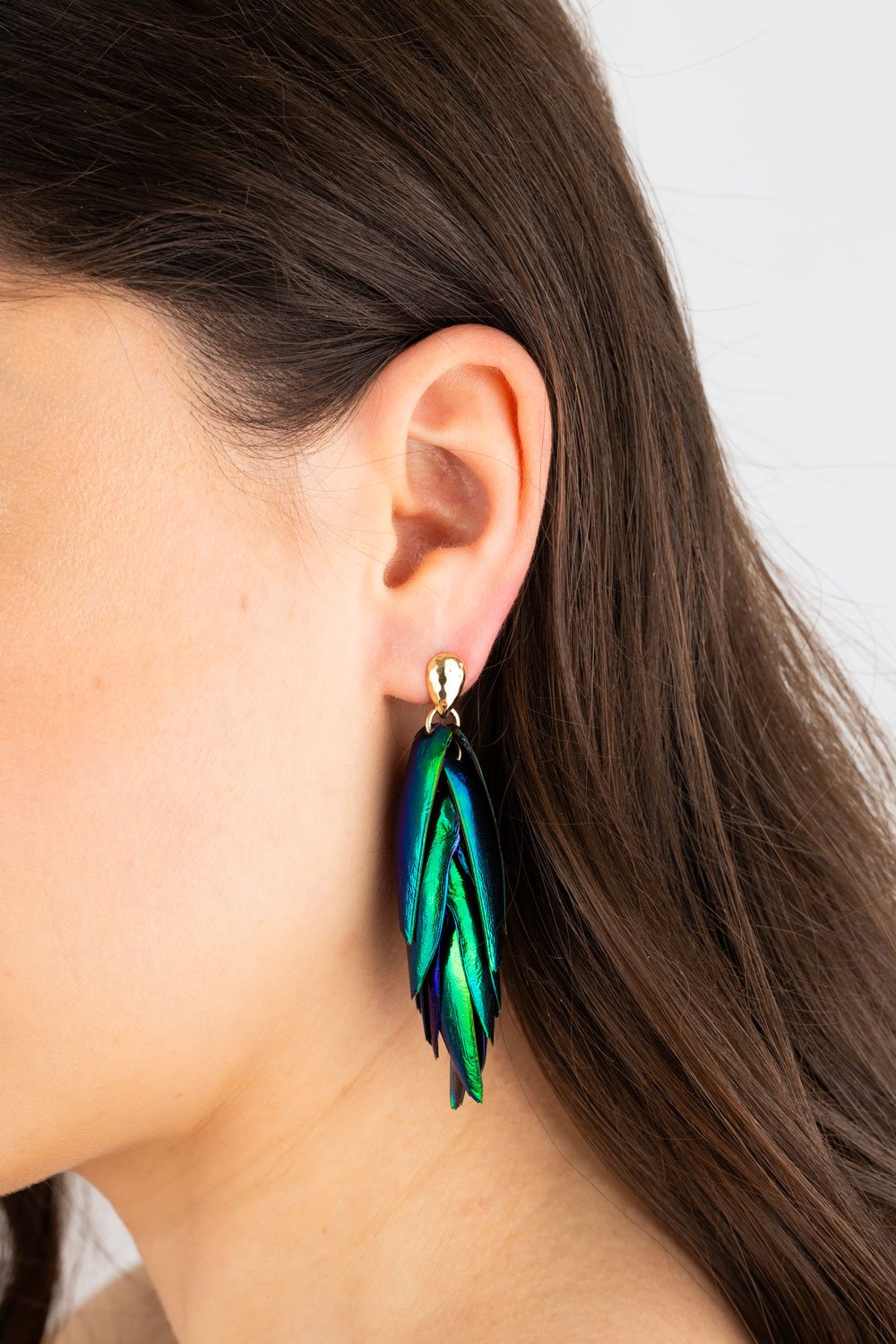 Statement beetle wings earrings perfect for gifts