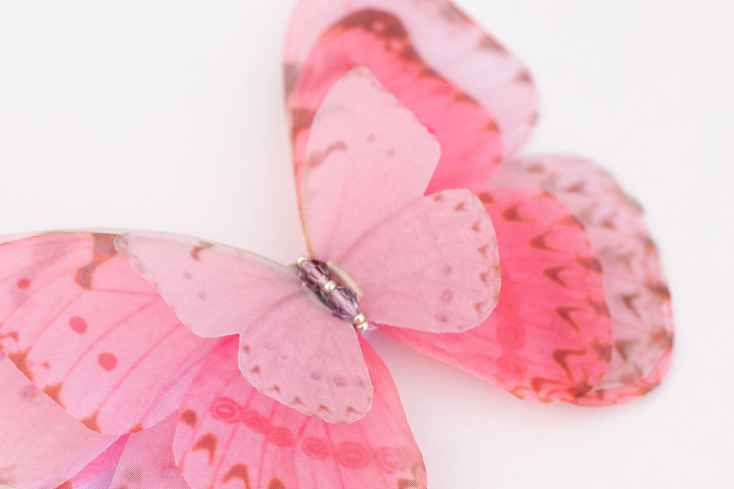 Butterfly Hair Clip - Lilac Oana Savu Butterfly Hair Clip - Lilac - Image 2