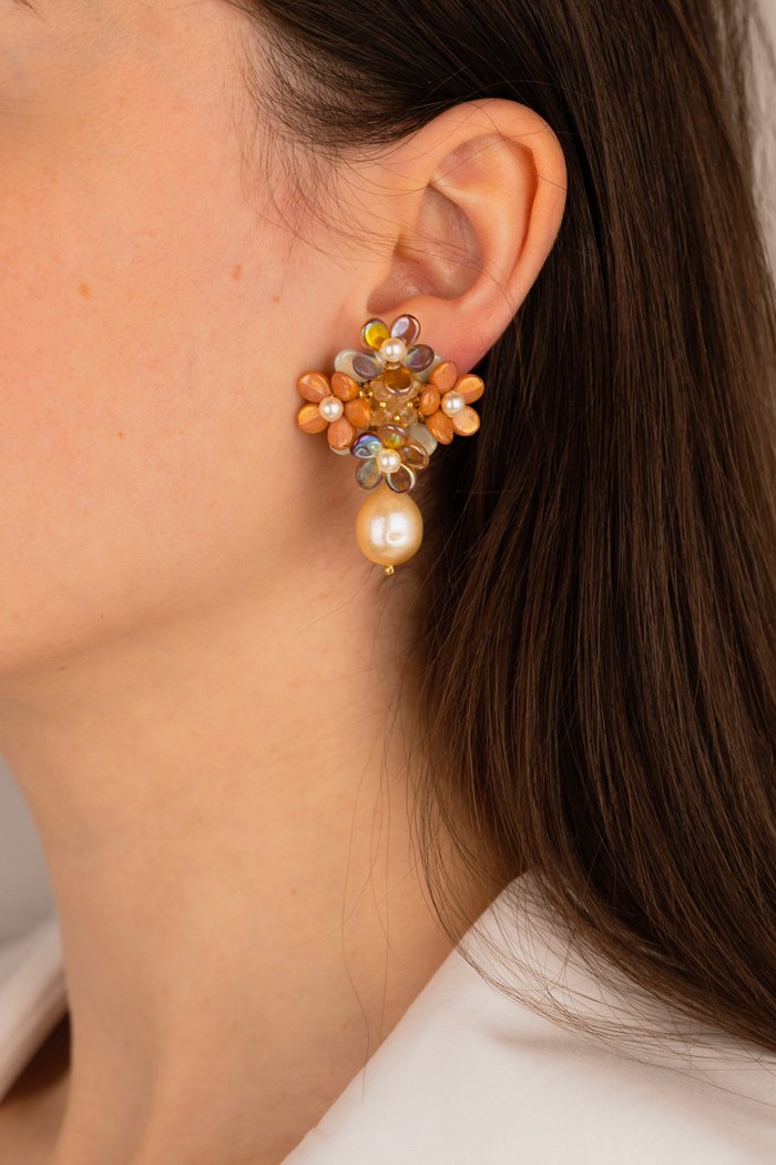 Forever Bloom with Pearls - Red Oana Savu Forever Bloom with Pearls - Red - Image 5