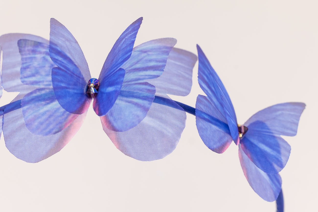 Butterfly Headband - Dark Blue Oana Savu Butterfly Headband - Dark Blue - Image 5