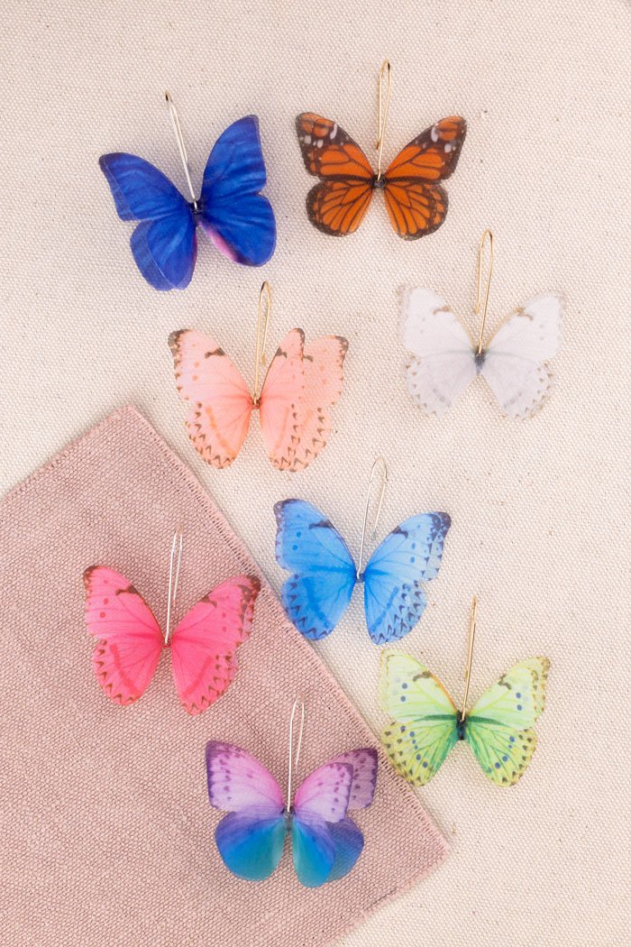 Butterfly Earrings - Off White Oana Savu Butterfly Earrings - Off White - Image 4