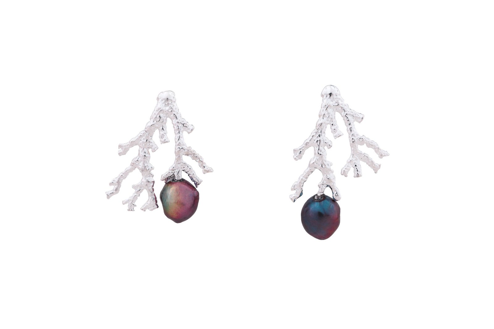 Coral Branch - Peacock Pearls Oana Savu Coral Branch - Peacock Pearls