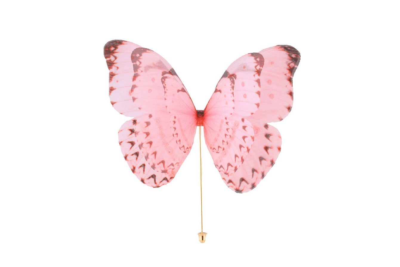 Butterfly Brooch - Dusty Pink Oana Savu Butterfly Brooch - Dusty Pink