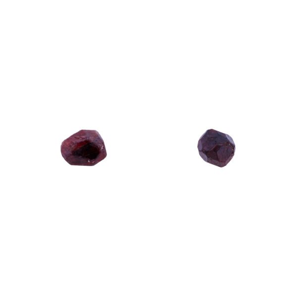 Shop Oana Savu raw garnet earrings with garnet stones their natural shape, special and delicate pair of earrings designed by oana savu