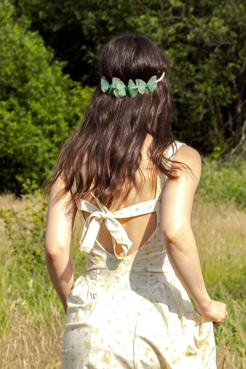 Butterfly Headband – Mint Green Oana Savu Butterfly Headband – Mint Green - Image 2