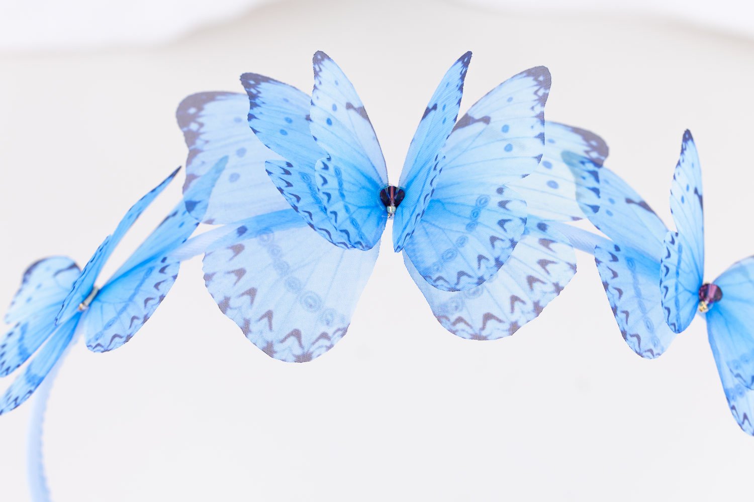 Butterfly Headband - Light Blue Oana Savu Butterfly Headband - Light Blue - Image 5
