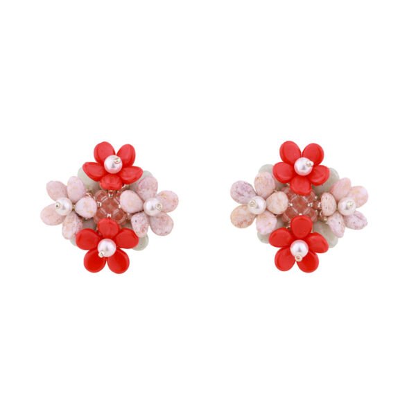 handmade beaded earrings with pearls and sterling silver, elegant earrings, premium quality jewelry handmade by oana savu
