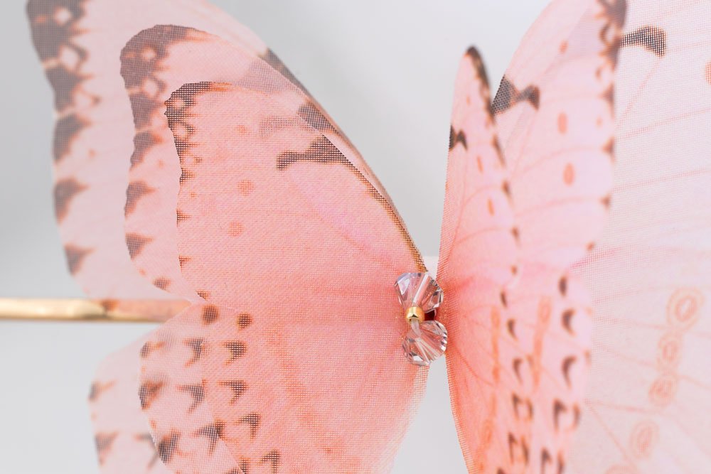 Butterfly Bobby Pin Duo - Dusty Pink Oana Savu Butterfly Bobby Pin Duo - Dusty Pink - Image 8
