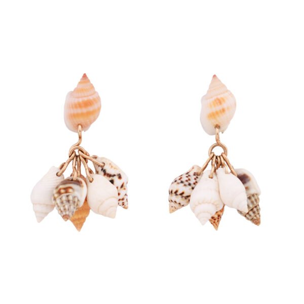 handmade shells earrings in sterling silver or 14k gold-filled perfect for summer holiday , beach party or gift idea oana savu jewelry