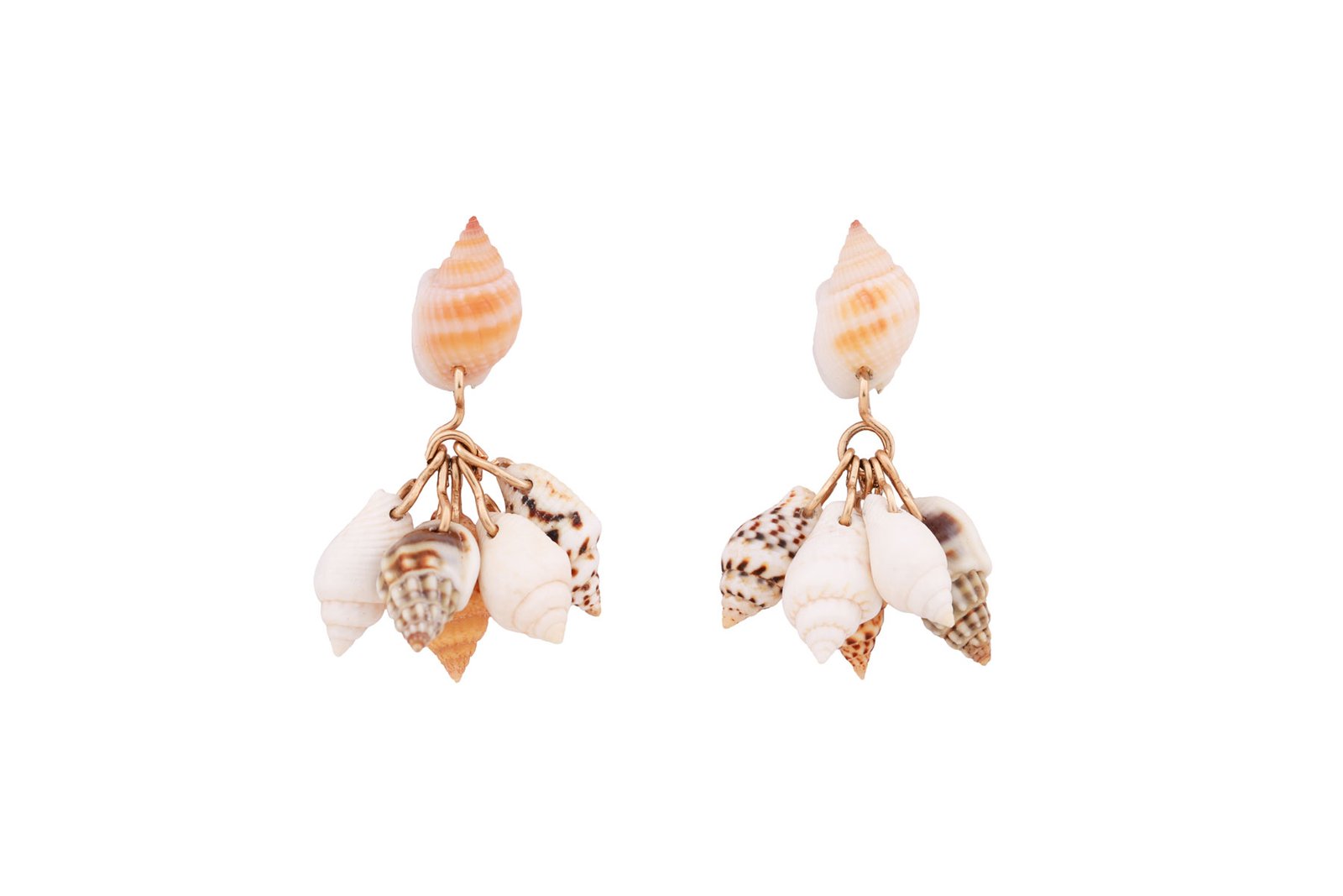 Saltwater and Waves Oana Savu handmade shells earrings in sterling silver or 14k gold-filled perfect for summer holiday , beach party or gift idea oana savu jewelry