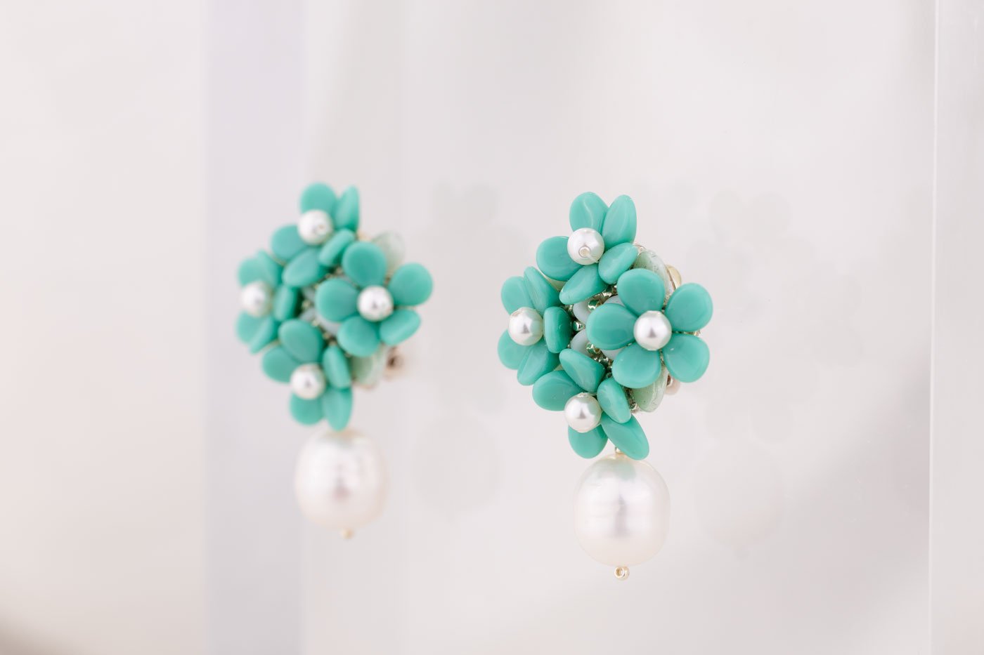 Forever Bloom with Pearls - Turquoise Oana Savu Forever Bloom with Pearls - Turquoise - Image 2