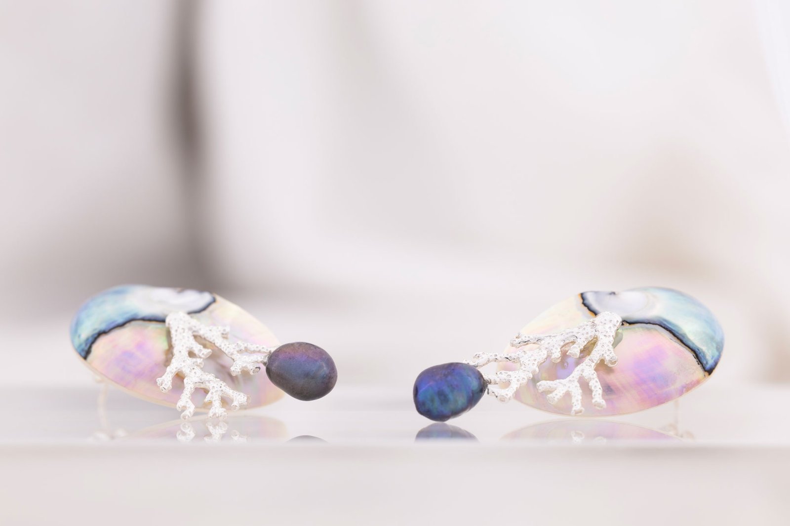 Nautilus & Coral Earrings Oana Savu Nautilus & Coral Earrings - Image 5