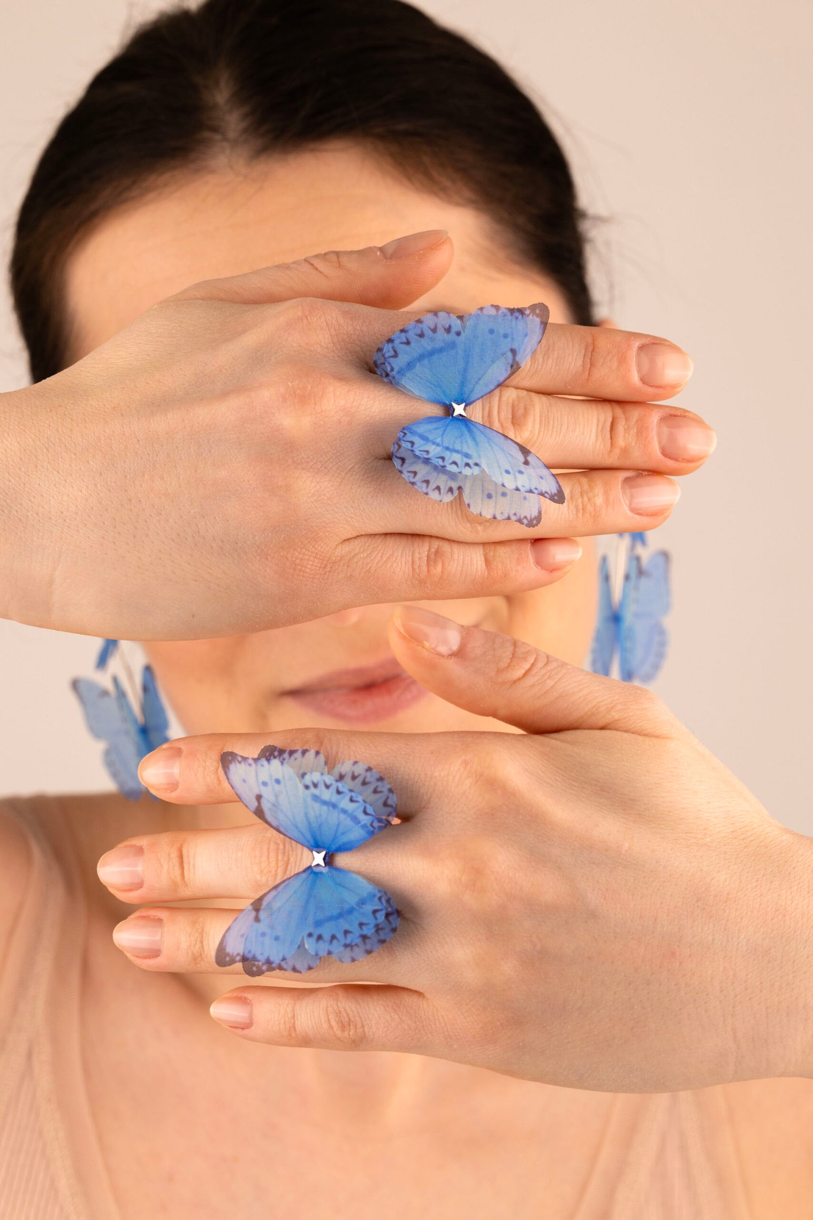 Butterfly Ring - Light Blue Oana Savu Butterfly Ring - Light Blue - Image 5