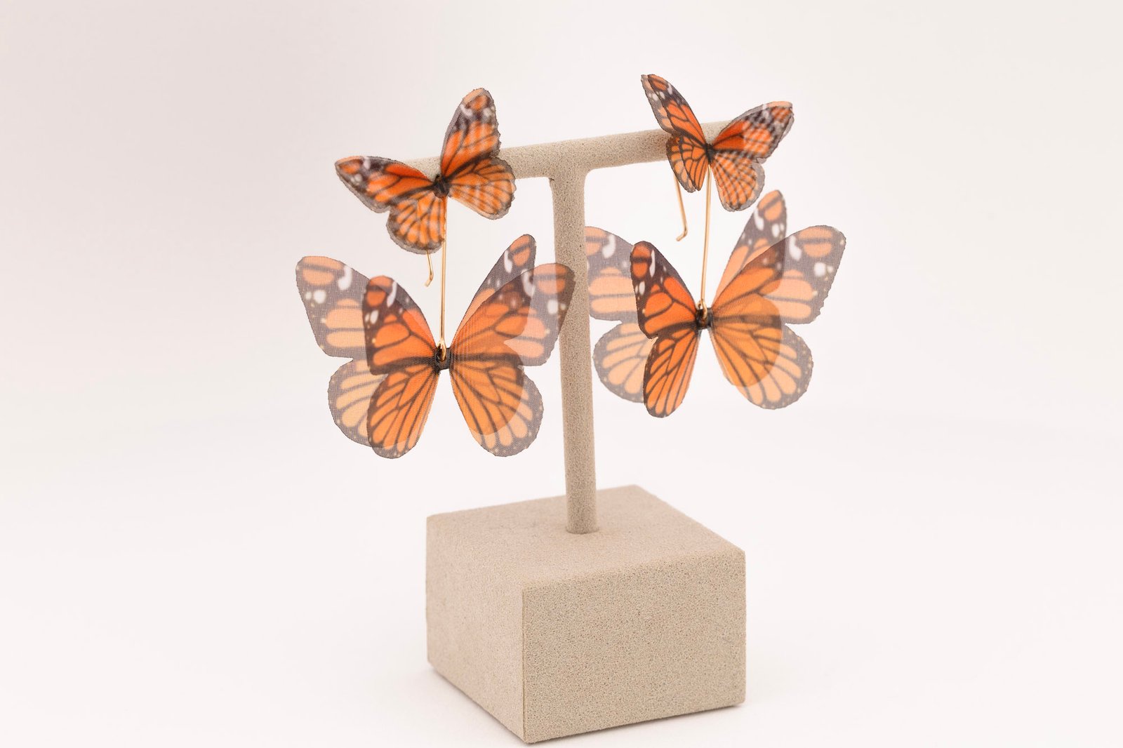 Butterfly Earrings - Monarch With Extra Wings Oana Savu Butterfly Earrings - Monarch With Extra Wings - Image 3