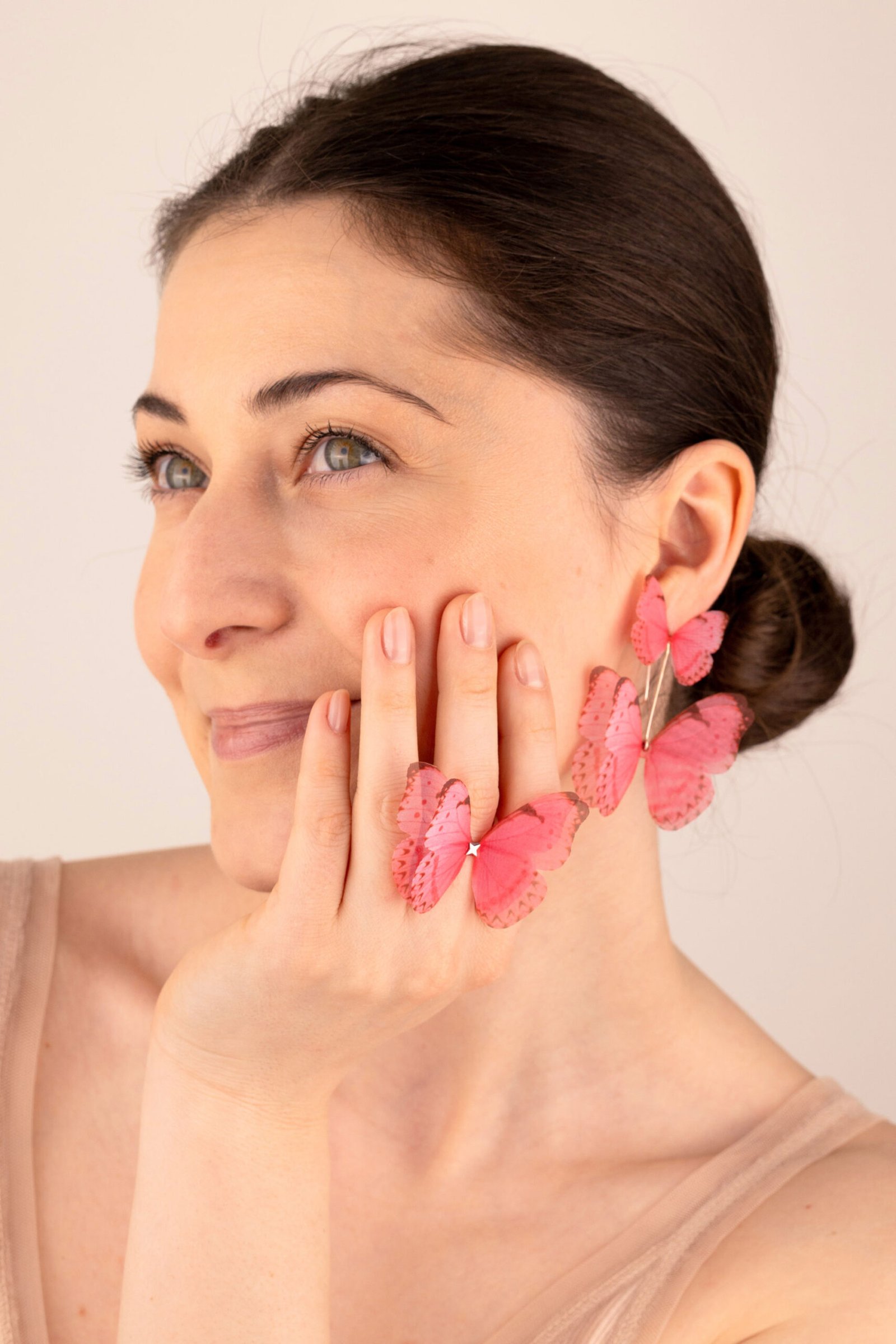 Butterfly Ring - Pink Oana Savu Butterfly Ring - Pink - Image 2