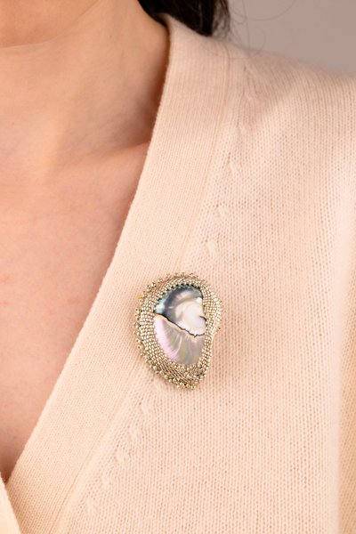 Nautilus Brooch - Silver Oana Savu Nautilus Brooch - Silver - Image 4