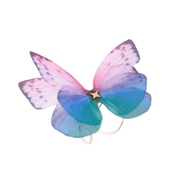 Purple butterfly ring on 925 sterling silver band, handmade jewelry ring for women, nature-inspired statement ring, perfect gift idea for her, made by oana savu