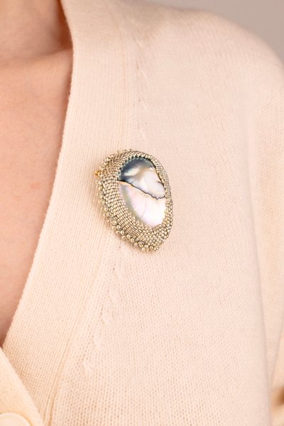 Nautilus Brooch - Silver Oana Savu Nautilus Brooch - Silver - Image 6
